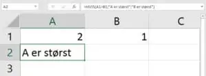 excel hvis