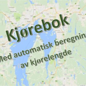 Kjørebok med automatisk beregning av kjørelengde