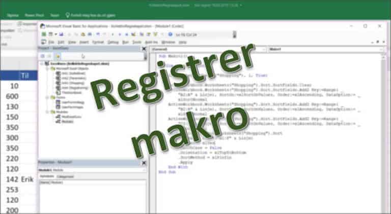 Makro registrering – hva er poenget?!