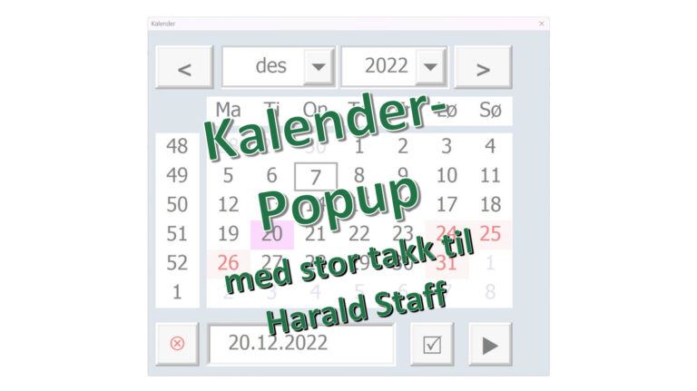 Kalender-popup
