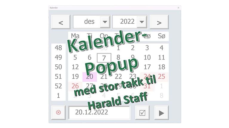 Kalender-popup