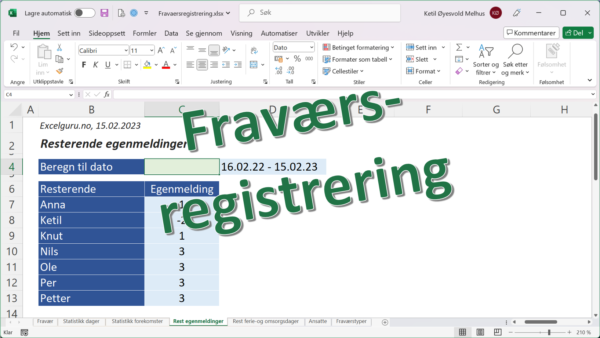 Fraværsregistrering